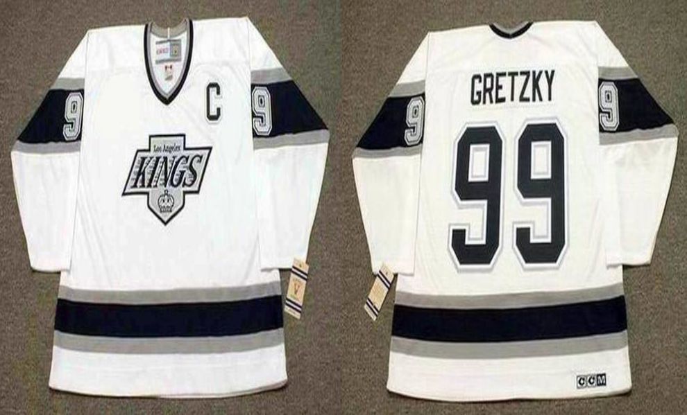 2019 Men Los Angeles Kings #99 Gretzky White CCM NHL jerseys1